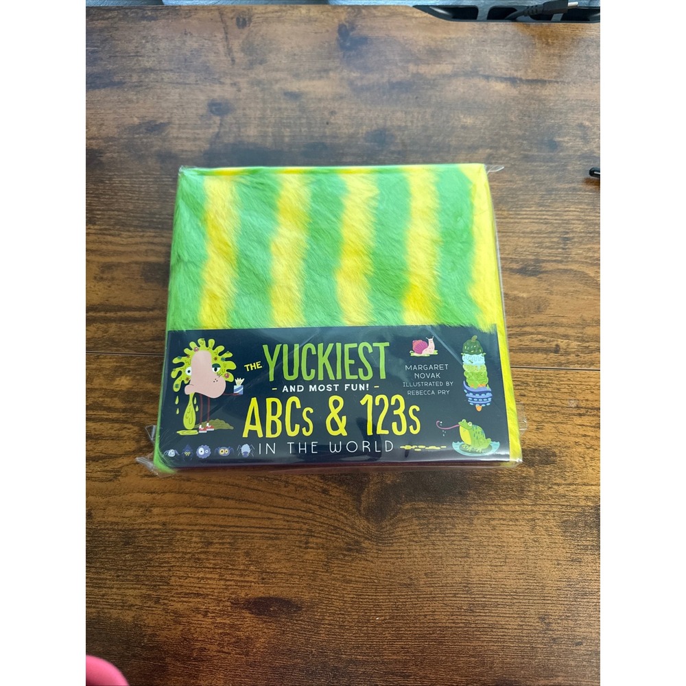The Yuckiest ABCs &‎ 123s in the World Board Book Fuzzy Cover Margaret Novak NEW